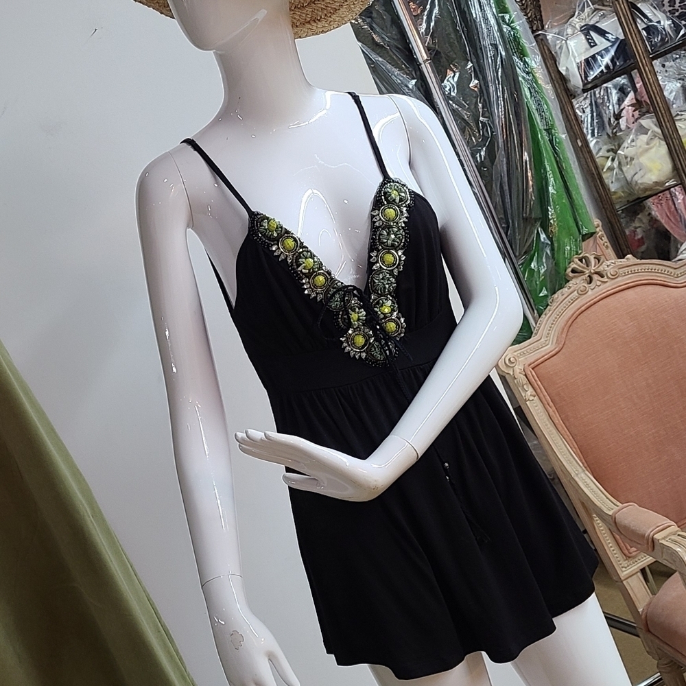 Soul Revival Stones/Beaded Tank Top